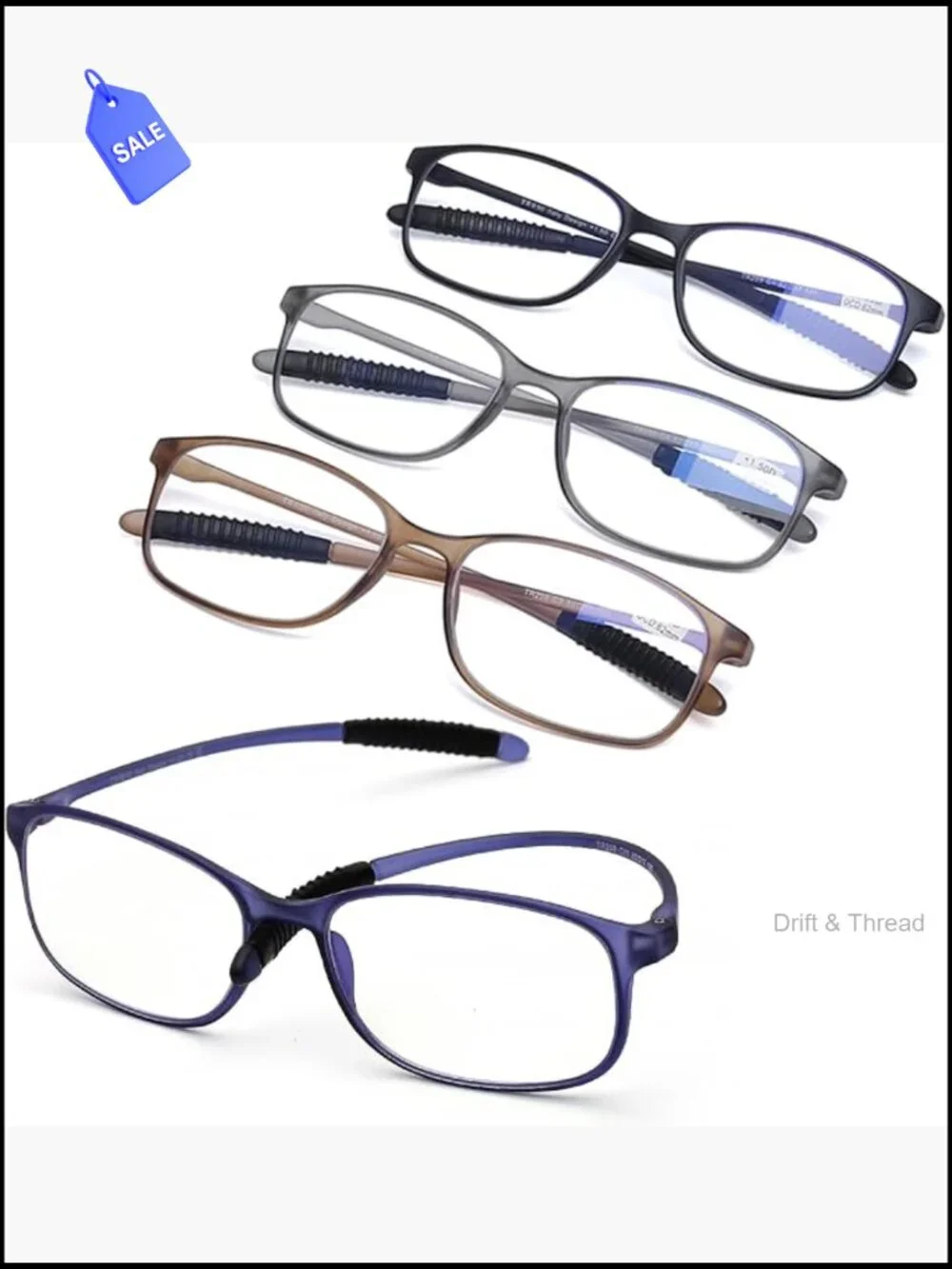 Blue Light Blocking Reading Glasses TR90 Flexible Computer Readers Unbreakable